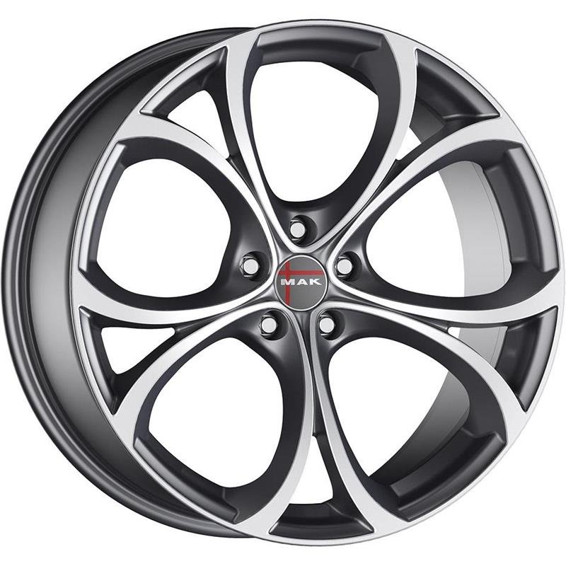 MAK Lario 2022 Gun Met-Mirror Face 7.5x17/5x110 D65.1 ET31  